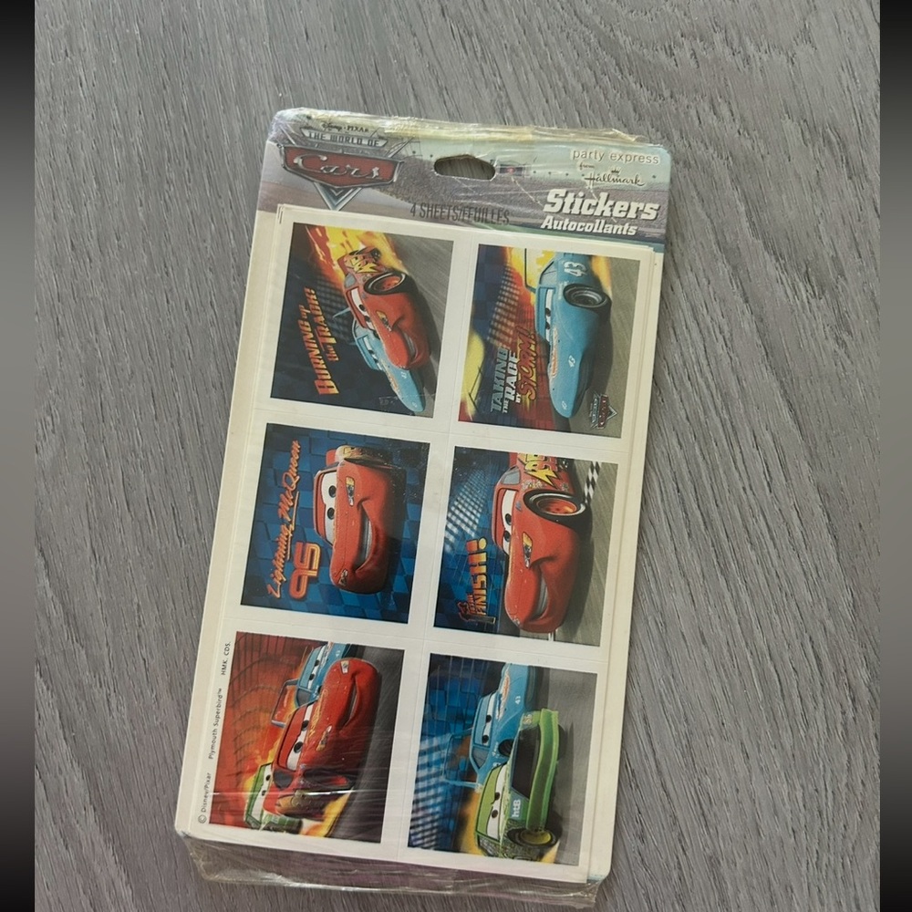 Disney Cars Sticker pack sealed